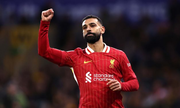 Pemain Liverpool Mohamed Salah Penyerang Terbaik