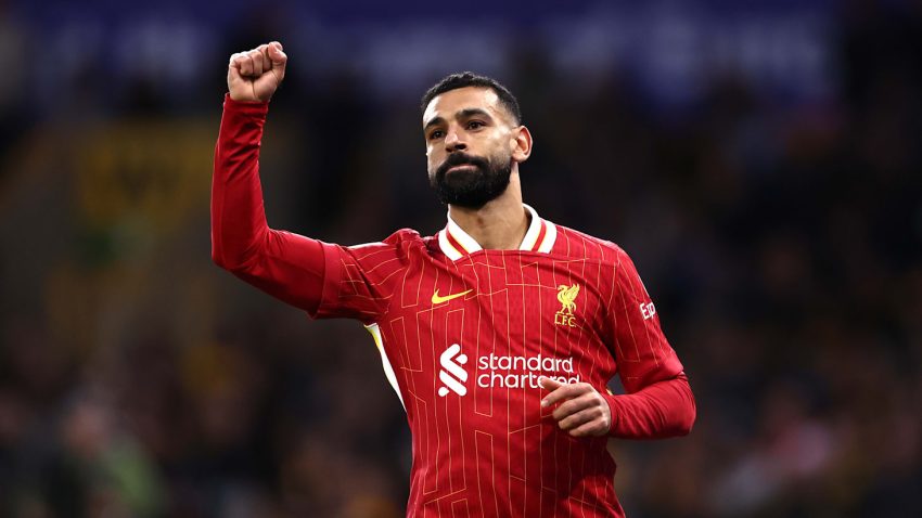 Pemain Liverpool Mohamed Salah Penyerang Terbaik