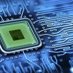 Komponen Kecil Microchip Pada Perangkat Elektronik
