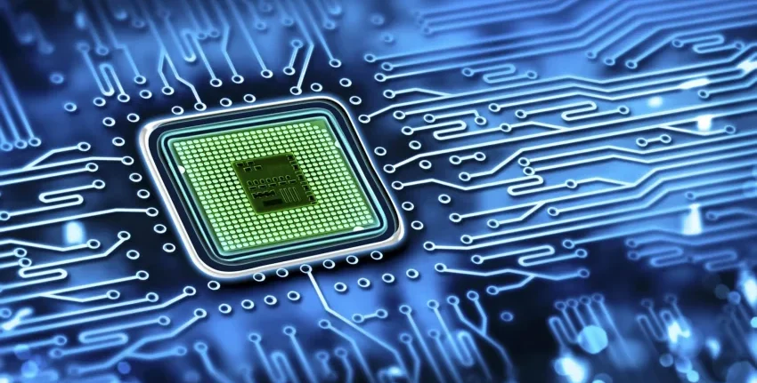 Komponen Kecil Microchip Pada Perangkat Elektronik
