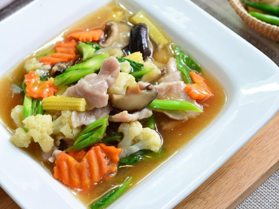 Hidangan Sayuran Capcay Dengan Bumbu Tambahan