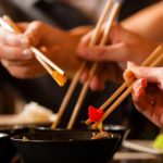 Peralatan Makan Tradsional Sebuah Sepasang Sumpit