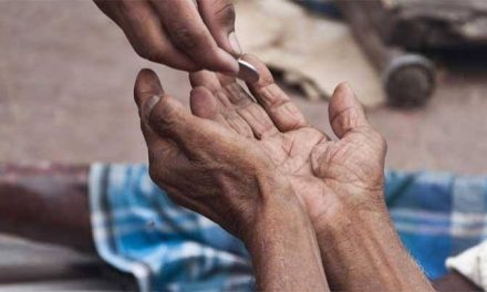 Suatu Orang Pengemis Dengan Tujuan Meminta